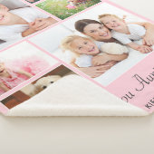 Couverture Sherpa Collage photo de tante rose (3/4)