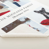 Couverture Sherpa Collage photo de vacances Ajouter le nom Noël Flee (3/4)