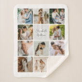 Couverture Sherpa Collage photo des mauvaises herbes récentes (Devant)