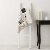 Couverture Sherpa Collage photo du premier anniversaire de couple mo (En situation)