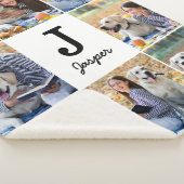 Couverture Sherpa Collage photo d'un Amoureux des chiens de compagni (3/4)