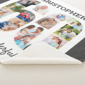 Couverture Sherpa Collage photo en forme de numéro 60 pour 60e anniv (3/4)