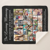 Couverture Sherpa Collage photo Memorial 30 (Devant (Horizontal))