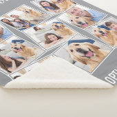 Couverture Sherpa Collage photo Modern Grey 9 (3/4)