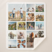 Couverture Sherpa Collage photo moderne 14 (Devant)