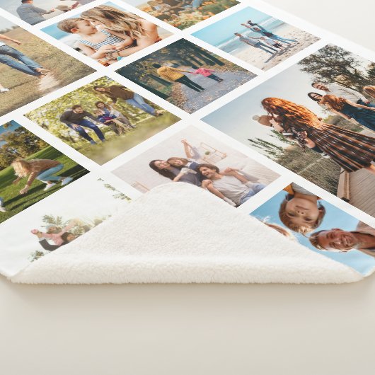 Couverture Sherpa Collage photo moderne 14 (3/4)