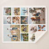 Couverture Sherpa Collage photo moderne 14 (Devant (Horizontal))