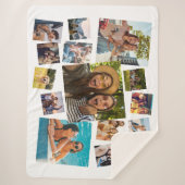 Couverture Sherpa Collage photo moderne 15 (Devant)