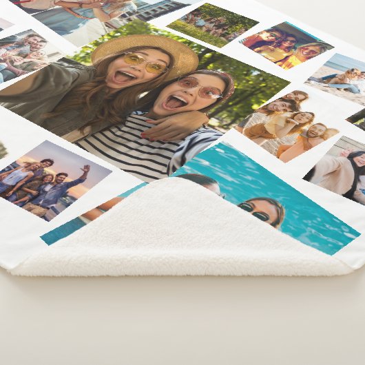 Couverture Sherpa Collage photo moderne 15 (3/4)