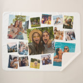 Couverture Sherpa Collage photo moderne 15 (Devant (Horizontal))