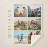 Couverture Sherpa Collage photo moderne 6 (Devant)