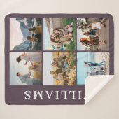 Couverture Sherpa Collage photo moderne 6 (Devant (Horizontal))