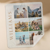 Couverture Sherpa Collage photo moderne 6