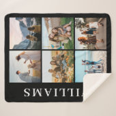 Couverture Sherpa Collage photo moderne 6 (Devant (Horizontal))