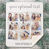 Couverture Sherpa Collage photo moderne 9