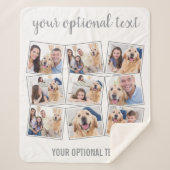 Couverture Sherpa Collage photo moderne 9 (Devant)