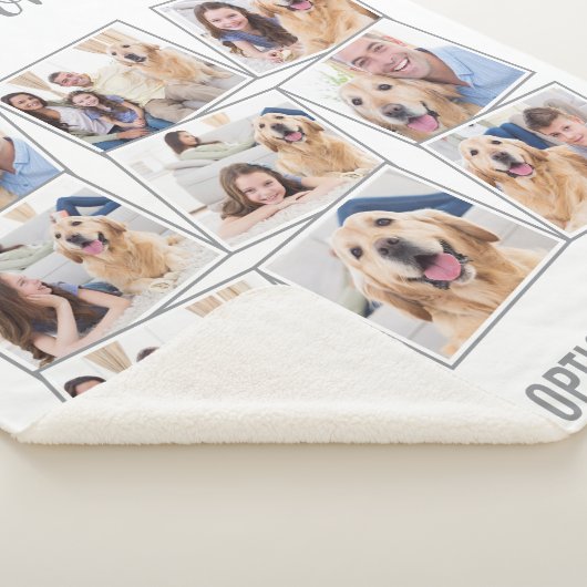 Couverture Sherpa Collage photo moderne 9 (3/4)