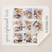 Couverture Sherpa Collage photo moderne 9 (Devant (Horizontal))