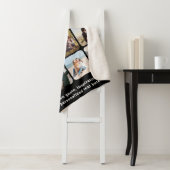 Couverture Sherpa Collage Photo Moderne De 16 Avec Citation (En situation)