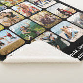 Couverture Sherpa Collage Photo Moderne De 16 Avec Citation (3/4)