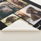 Couverture Sherpa Collage photo moderne Milestone Keepsaké Chiens Ch (3/4)