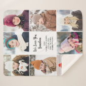 Couverture Sherpa Collage photo moderne Nous vous aimons 8  (Devant (Horizontal))