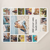 Couverture Sherpa Collage photo moderne simple 17 (Devant (Horizontal))