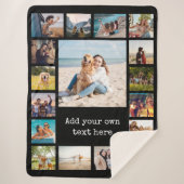 Couverture Sherpa Collage photo moderne simple 17 (Devant)