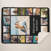 Couverture Sherpa Collage photo moderne simple 17 (Devant (Horizontal))