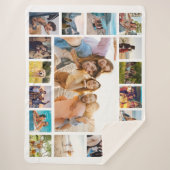 Couverture Sherpa Collage photo moderne simple 17 (Devant)