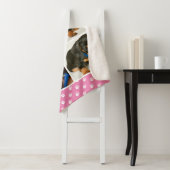 Couverture Sherpa Collage photo personnalisable Nom du chien animal (En situation)