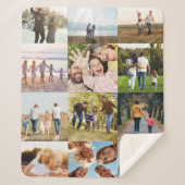 Couverture Sherpa Collage photo personnalisé 12 (Devant)