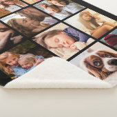 Couverture Sherpa Collage photo personnalisé 12 (3/4)