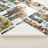 Couverture Sherpa Collage photo personnalisé 35 (3/4)