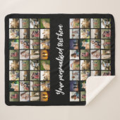 Couverture Sherpa Collage photo personnalisé 64 (Devant (Horizontal))