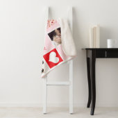 Couverture Sherpa Collage photo personnalisé de la Saint Valentin (En situation)