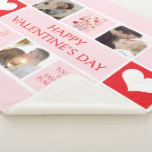 Couverture Sherpa Collage photo personnalisé de la Saint Valentin (3/4)