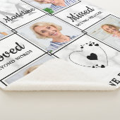 Couverture Sherpa Collage Photo Personnalisé En Mémoire D'Amour (3/4)