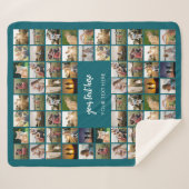 Couverture Sherpa Collage photo personnalisé moderne (Devant (Horizontal))