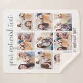 Couverture Sherpa Collage photo personnalisé moderne 9 (Devant (Horizontal))