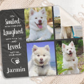 Couverture Sherpa Collage photo personnalisé Pet Memorial