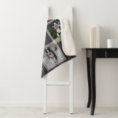 Couverture Sherpa Collage photo Pet Memorial Grey (En situation)