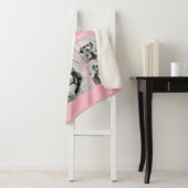 Couverture Sherpa Collage photo rose 6 Texte facultatif PEUT Modifie (En situation)