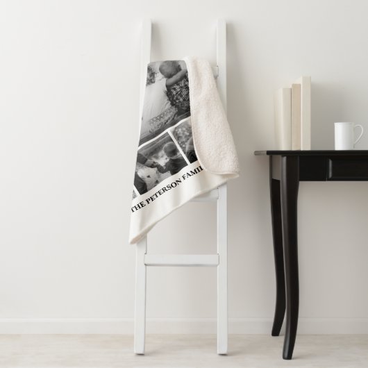 Couverture Sherpa Collage photo Sherpa Blanket (En situation)