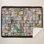 Couverture Sherpa Collage photo simple 117 avec légendes Votre coule (Devant (Horizontal))