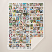 Couverture Sherpa Collage photo simple 130 Personnalisé (Devant)