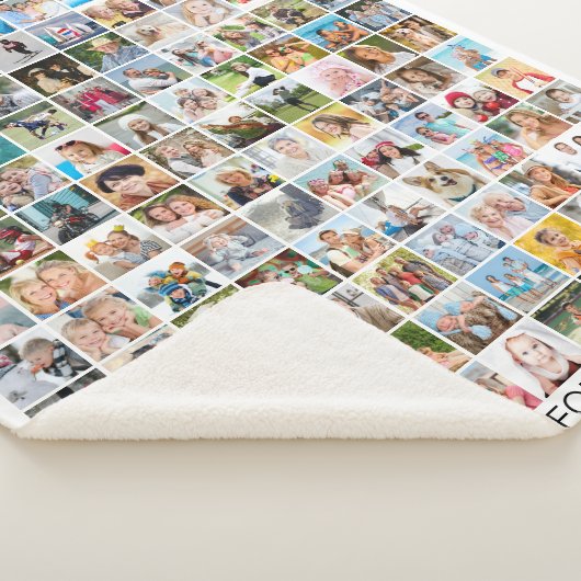 Couverture Sherpa Collage photo simple 130 Personnalisé (3/4)