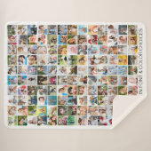 Couverture Sherpa Collage photo simple 130 Personnalisé (Devant (Horizontal))