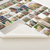 Couverture Sherpa Collage photo simple Couleur personnalisée (3/4)