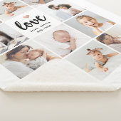 Couverture Sherpa Collage photo simple et chic | L'amour avec le coe (3/4)